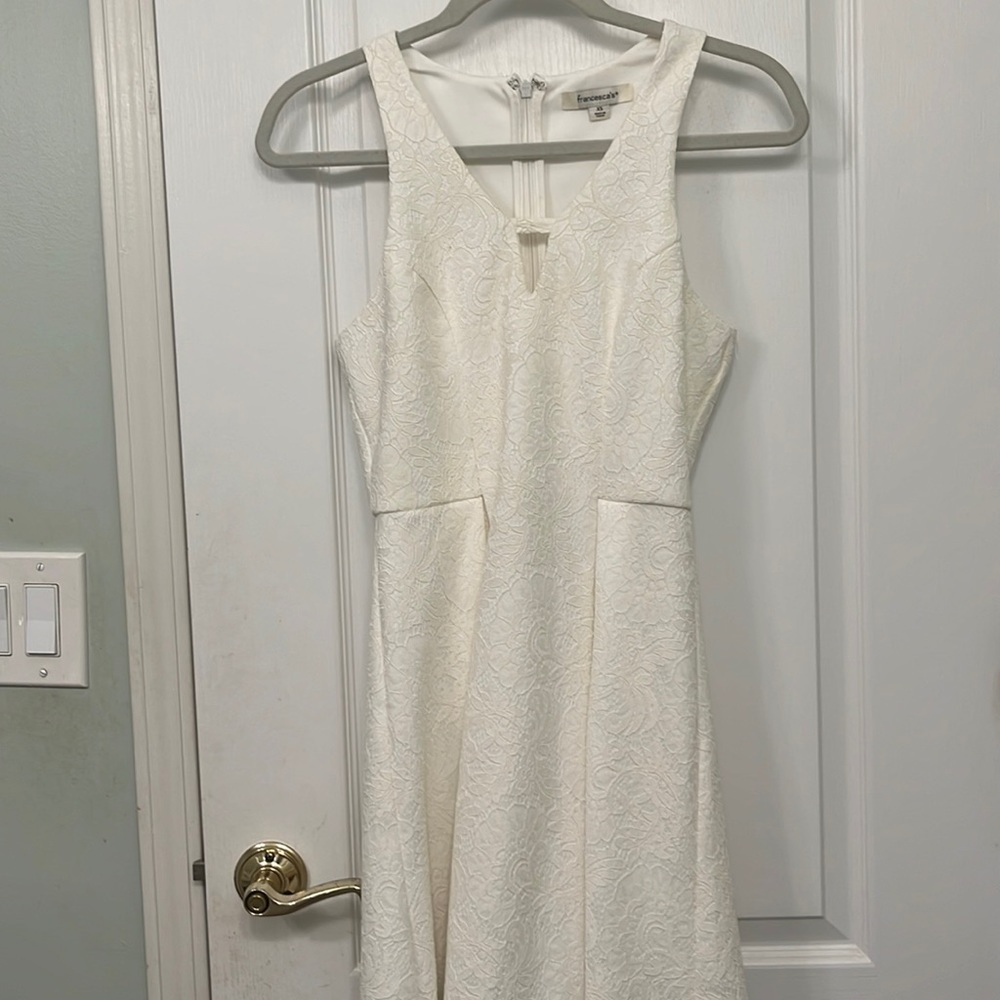 XS white graduation dress from Francesca’s